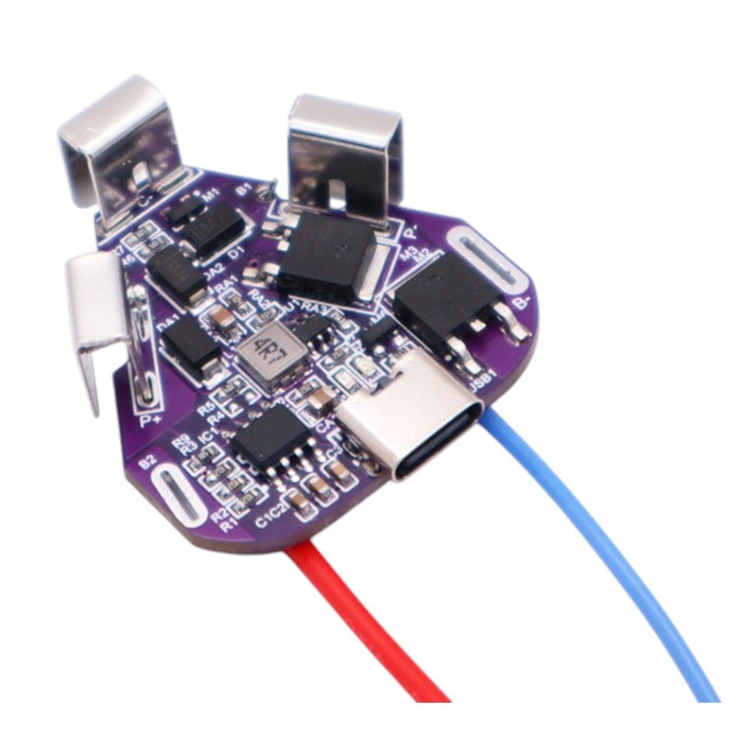 OLT  Type C Şarjlı 3S 10A 12.6V Lityum Batarya BMS Üçgen (Armut Batarya İçin)