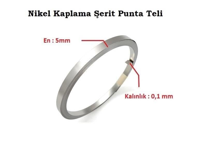 1P 5x010mm Nikel Kaplı Punta Teli - 5 metre