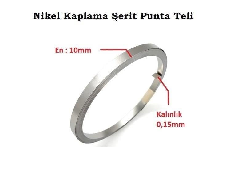 1P 10x015mm Nikel Kaplı Punta Teli - 3 metre