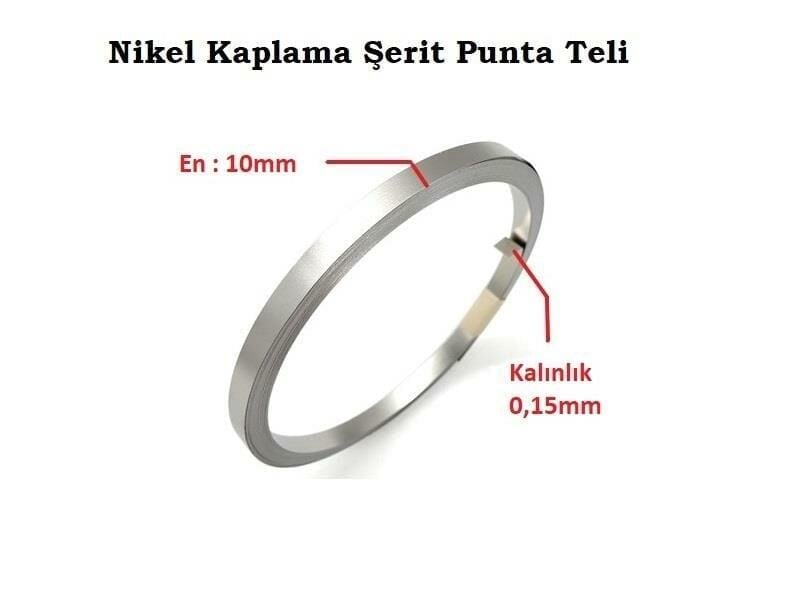 1P 10x015mm Nikel Kaplı Punta Teli - 1 Kg