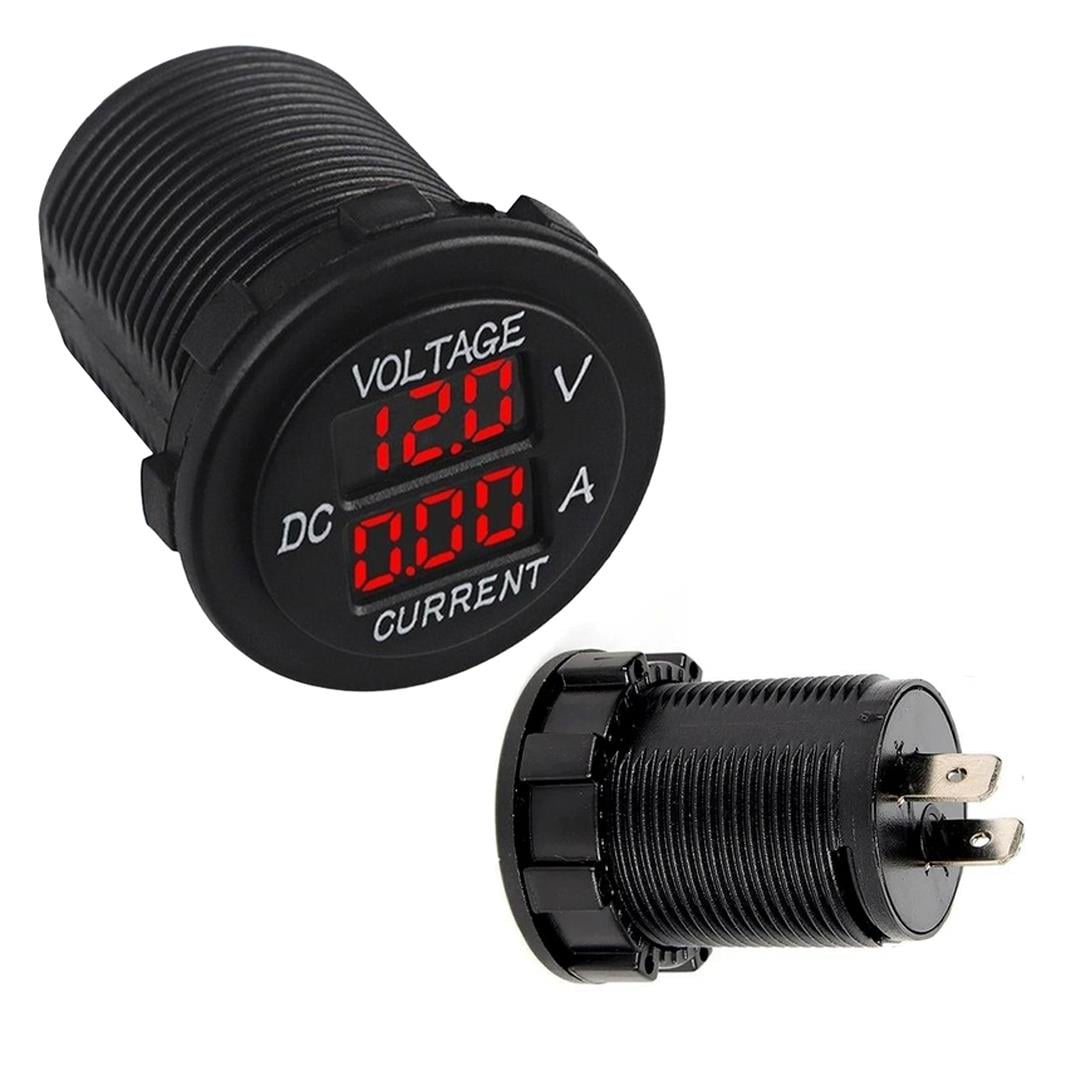 PANO TİPİ VOLTAMPERMETRE 28mm 6-32V 10A