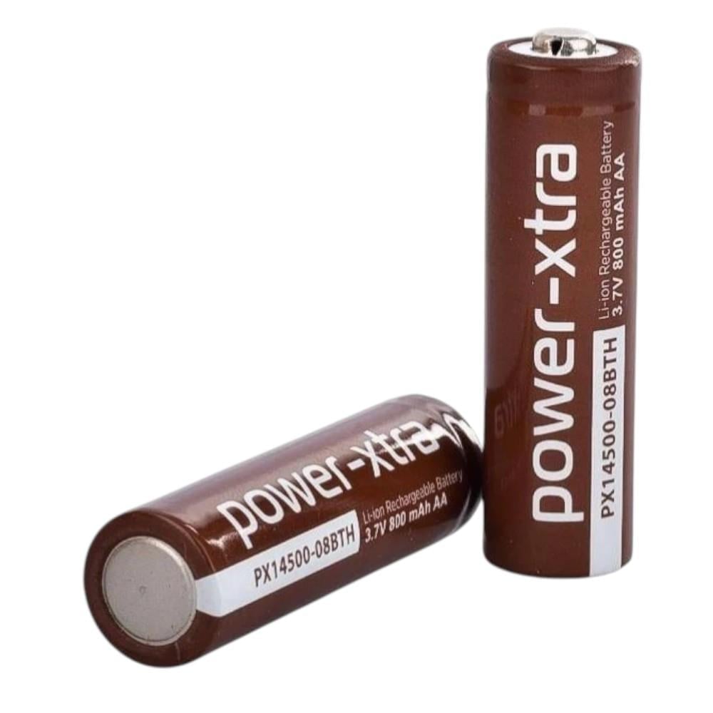 Power Extra 14500 800 mAh 3.7V AA Li-ion Şarj Edilebilir Kalem Pil Başlı
