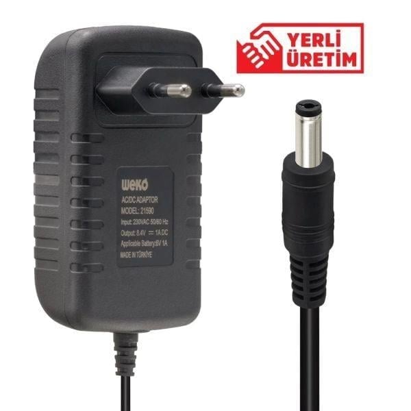 2S 1A 8.4V Lityum Şarjer 5,5x2,5 Uçlu Priz Tipi