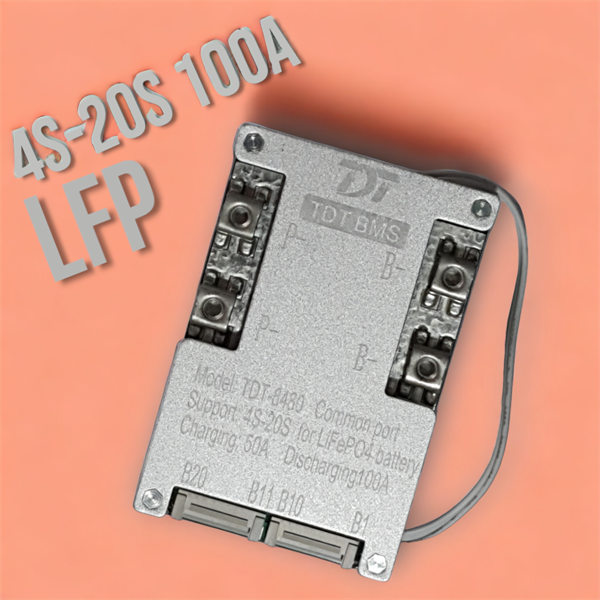 TDT 4S-20S Arası Destekli 100A Balanslı LiFePO4 Batarya BMS