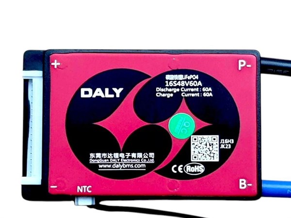DALY 16S 60A Balanslı LiFePO4 Batarya BMS Kontaklı