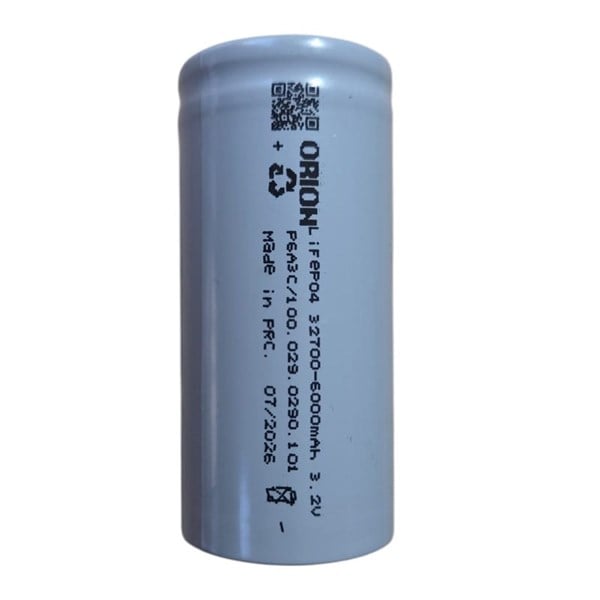 ORION PİL LIFEPO4 IFR 32700 6000 MAH 3C Gri