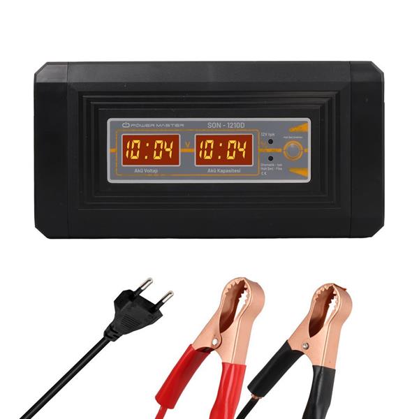 12V 10A DİGİTAL EKRANLI AKILLI AKÜ ŞARJ CİHAZI