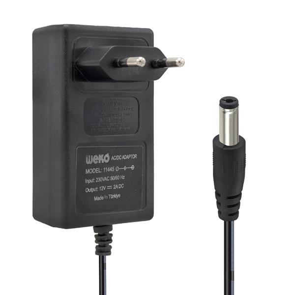 12V 2A Adaptör 5,5x2,5 Uçlu Priz Tipi