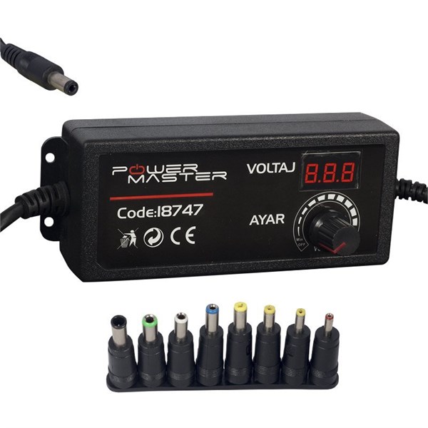 12V-24V 5A KADEMELİ  MULTİ UÇLU ADAPTÖR