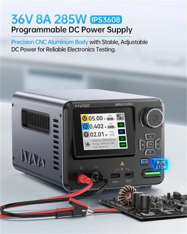IPS3608 AC-DC Akıllı Dijital Kontrol Güç Kaynağı 36V 8A