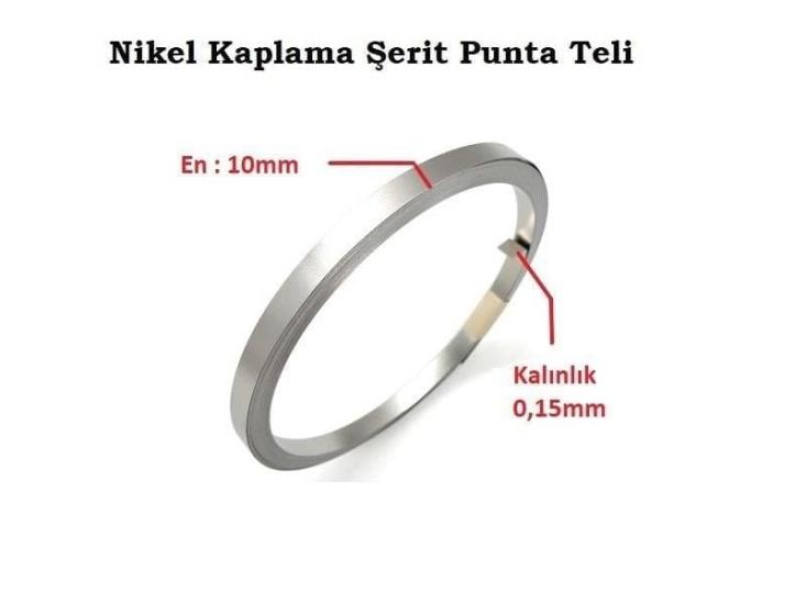 10x015mm Nikel Kaplı Punta Teli - 3 metre
