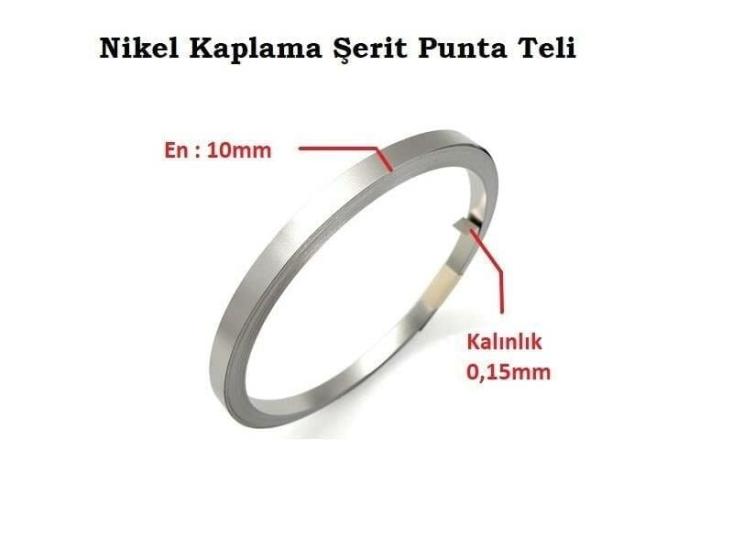 10x015mm Nikel Kaplı Punta Teli - 10 metre