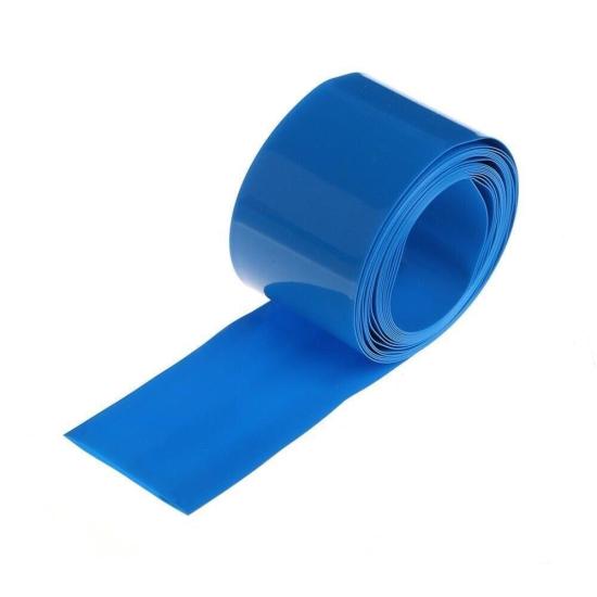 50mm Mavi Batarya Kaplama Shrink Isıyla Daralan PVC Makaron