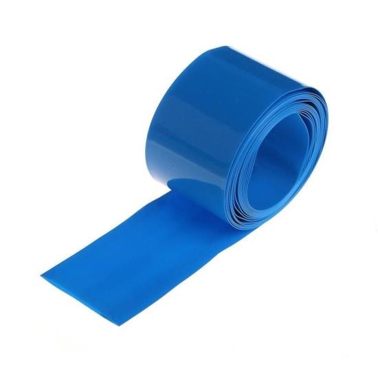 75mm Mavi Batarya Kaplama Shrink Isıyla Daralan PVC Makaron
