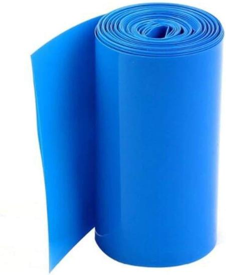 350mm Mavi Batarya Kaplama Shrink Isıyla Daralan PVC Makaron