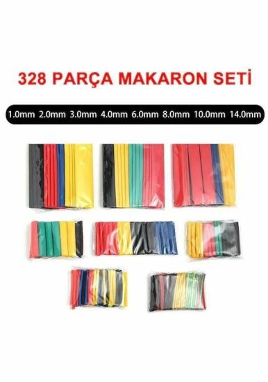 328 Parça Makaron Seti Daralan Makaron Kablo Koruyucu Yalıtım