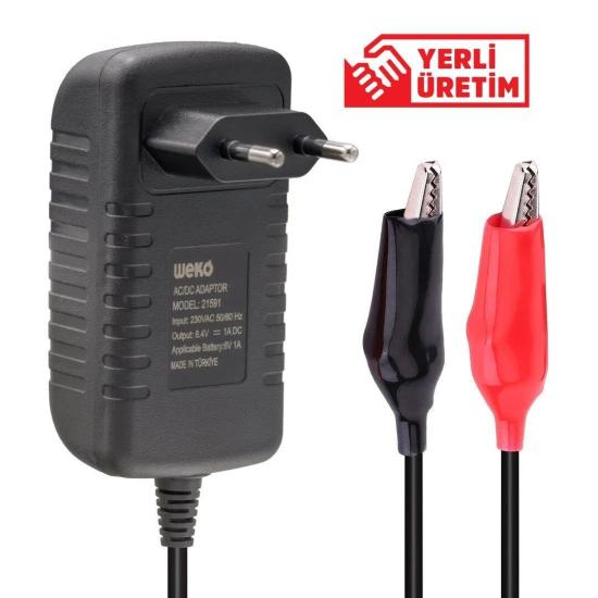 2S 1A 8.4V Lityum Şarjer Krokodil Uçlu Priz Tipi