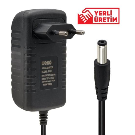 2S 2A 7.2V LiFePO4 Şarjer 5,5x2,5mm Uçlu Priz Tipi