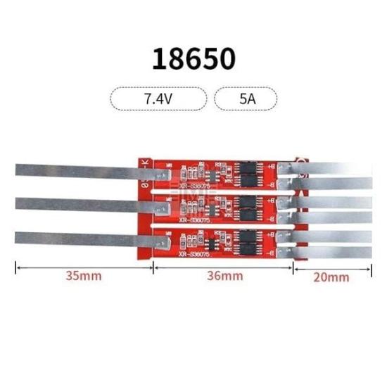 XR 2S 5A Lityum Batarya BMS Nikelli (Balanssız)