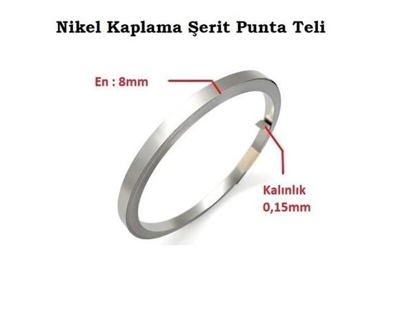 8x015mm Nikel Kaplı Punta Teli - Rulo