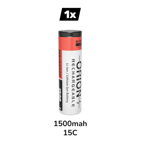 Orion 18650 3.7V 1500 mAh 15C Şarj Edilebilir Li-ion Pil