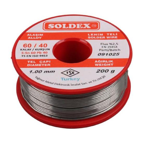 SOLDEX 1mm 200g İNCE LEHİM SN60 PB40