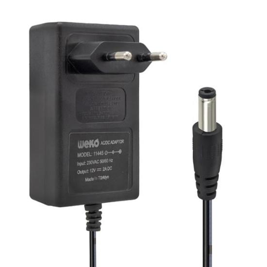 12V 2A Adaptör 5,5x2,5 Uçlu Priz Tipi
