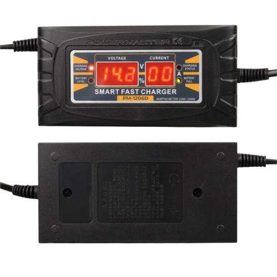 12V 6A DİGİTAL EKRANLI AKILLI AKÜ ŞARJ CİHAZI